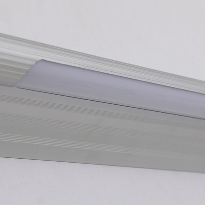 Arisha Minimalista Lineare LED Applique Argento Lungo Metallo/Acrilico Bagno
