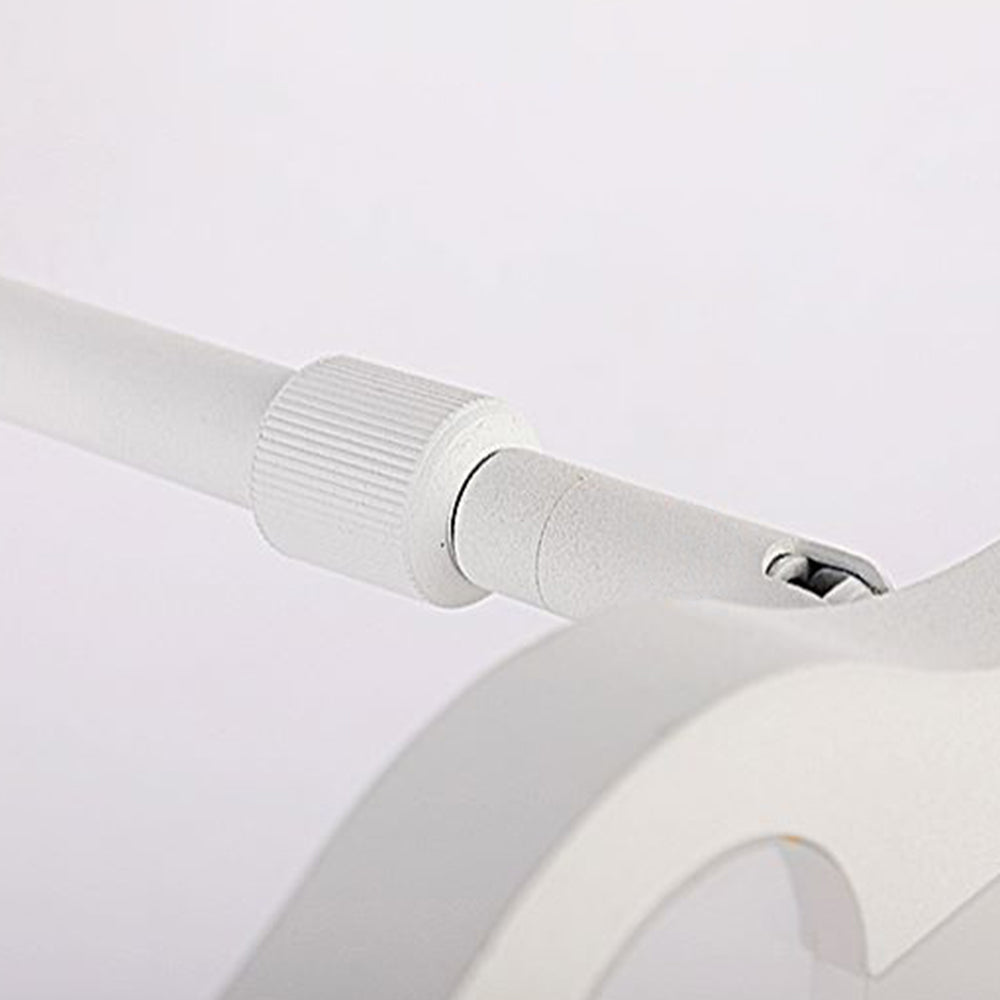 Arisha Moderni Design LED Applique Impermeabile Piccolo Arco Bianco Metallo Acrilico Bagno