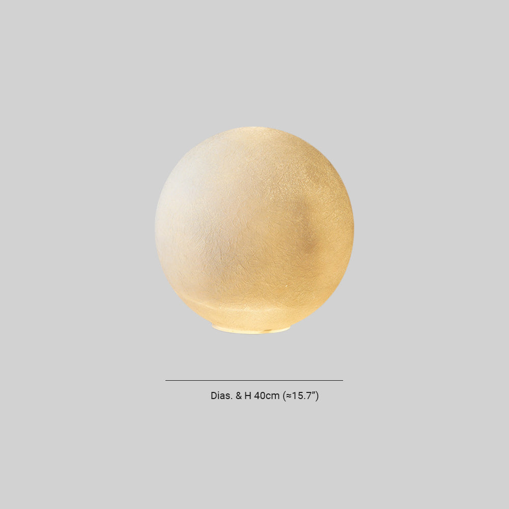 Aria Moderne LED Lampada da Terra Moon Resina Bianco Soggiorno