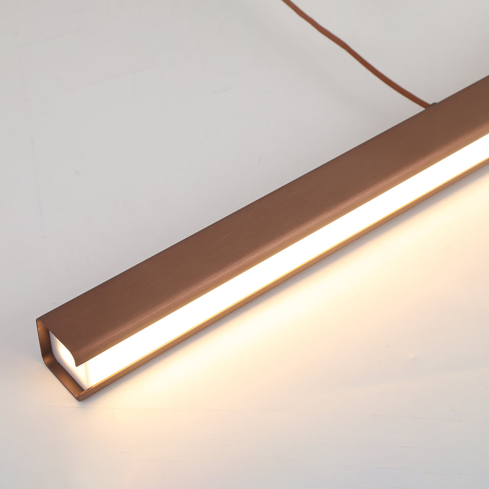 Arisha Moderna LED Lampada a Sospensione Metallo Nero/Marrone Lineare