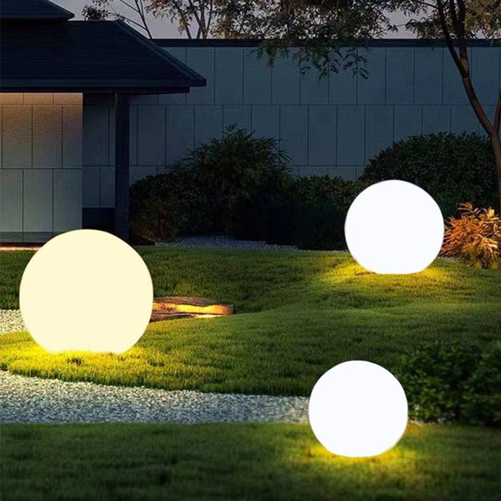 Ray Lampade da Esterno Minimalista Globo LED Resina Giardino