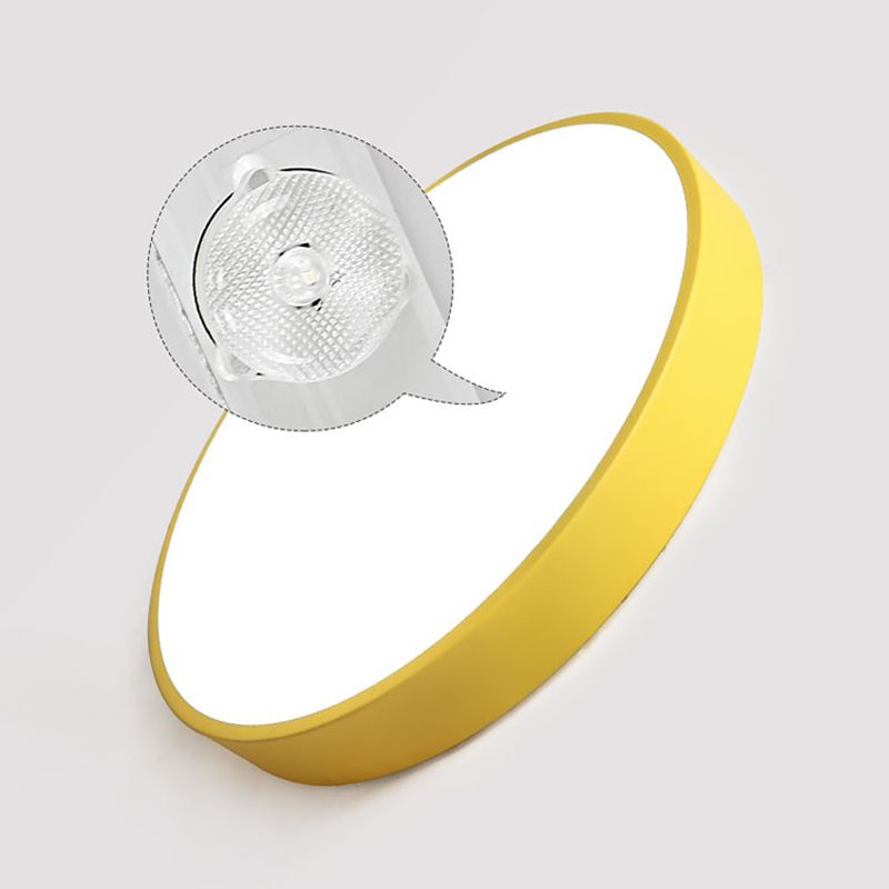 Valentina Moderno LED Plafoniere Rotondo Circolare Semplice Giallo/Blu/Verde/Rosa/Grigio Soggiorno/Camera da Letto