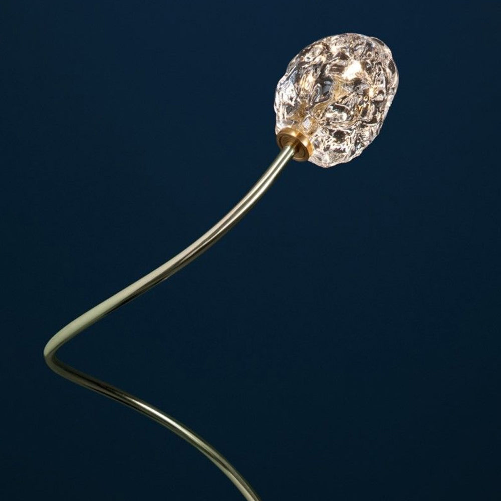 Ray Decorativo Romantica Fiore Metallo Vetro Applique da Esterno Sognante