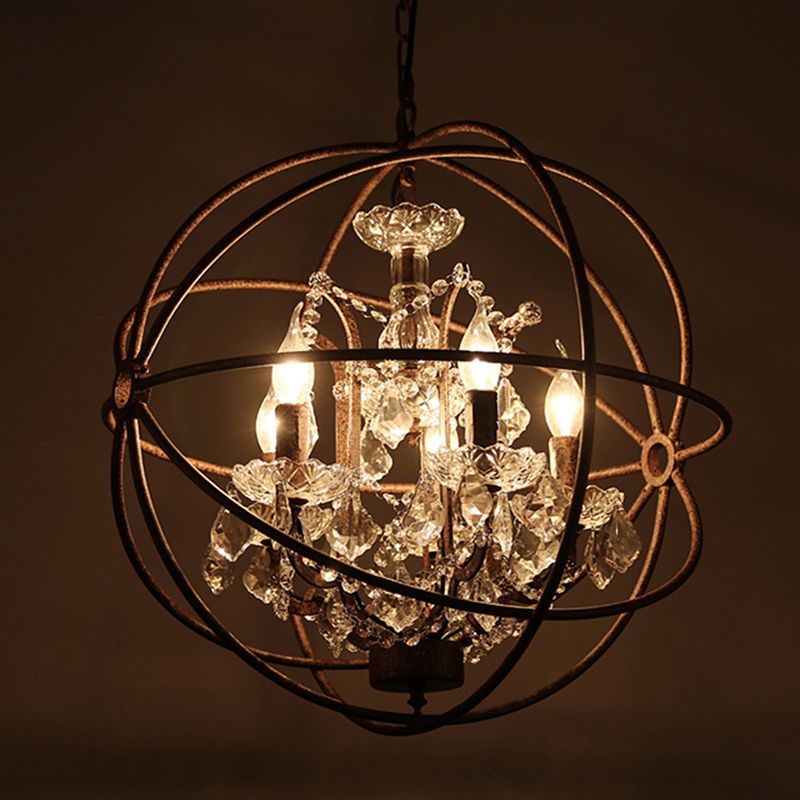 Kristy Rustica Vintage Candela Metallo Lampade a Sospensione