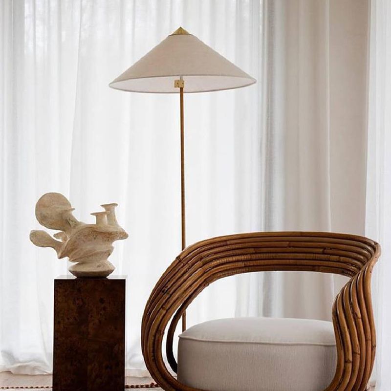Ritta Moderne LED Lampade da Terra Metallo/Legno Bianco Salotto Semplice