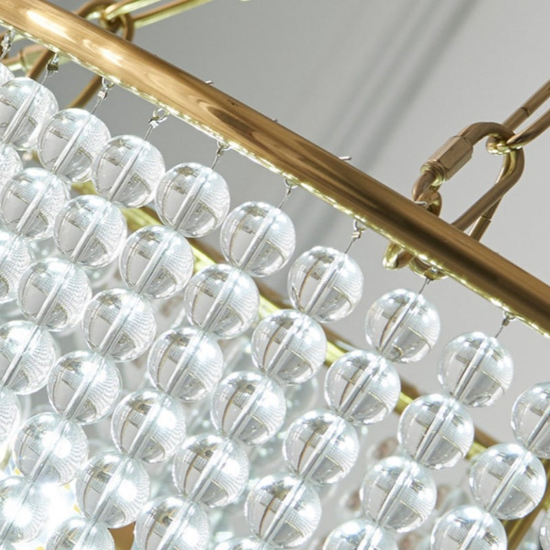 Silva Moderno LED Cristallo Acrilico Lampadari Oro Soggiorno