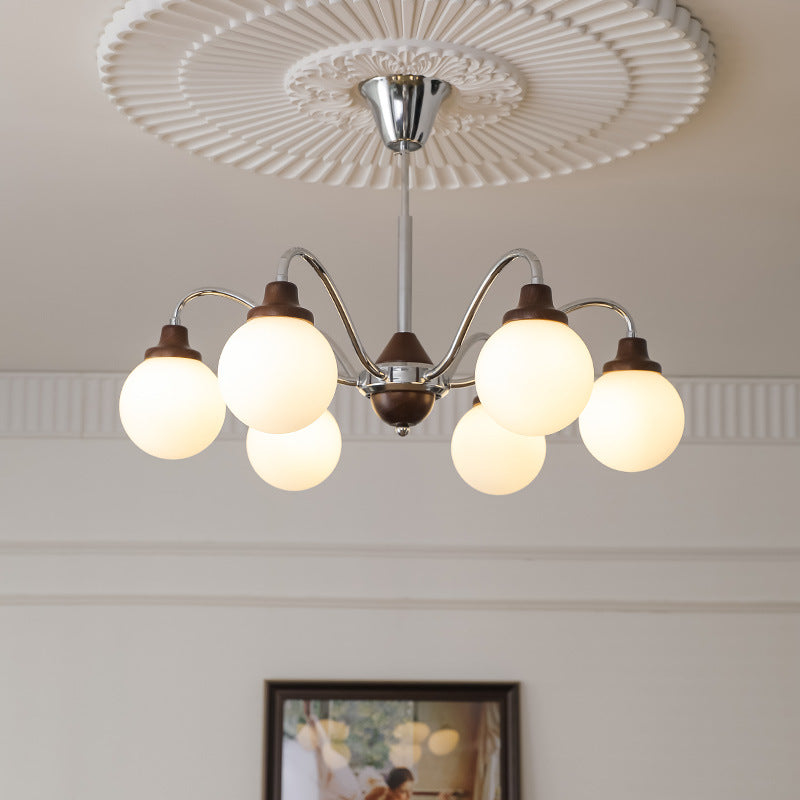 Valentina Francese Metallo/Legno/Vetro Lux Lampadario Cromo/Oro Camera da letto/Soggiorno