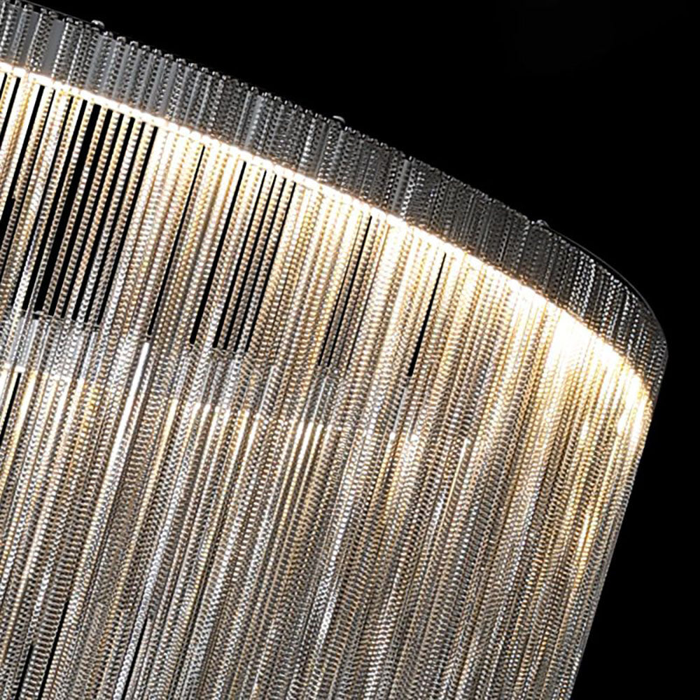 Arisha Moderno Decorativo LED Applique Catena Nappe Argento Soggiorno/Camera da Letto