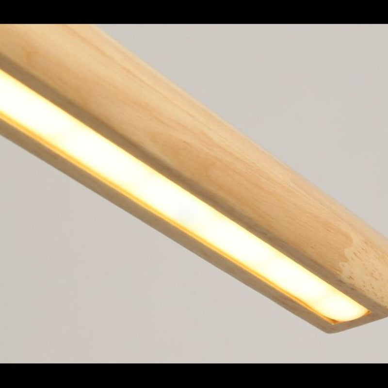 Muto Design Lineare Legno/Metallo Lampade a Sospensione Sala da Pranzo