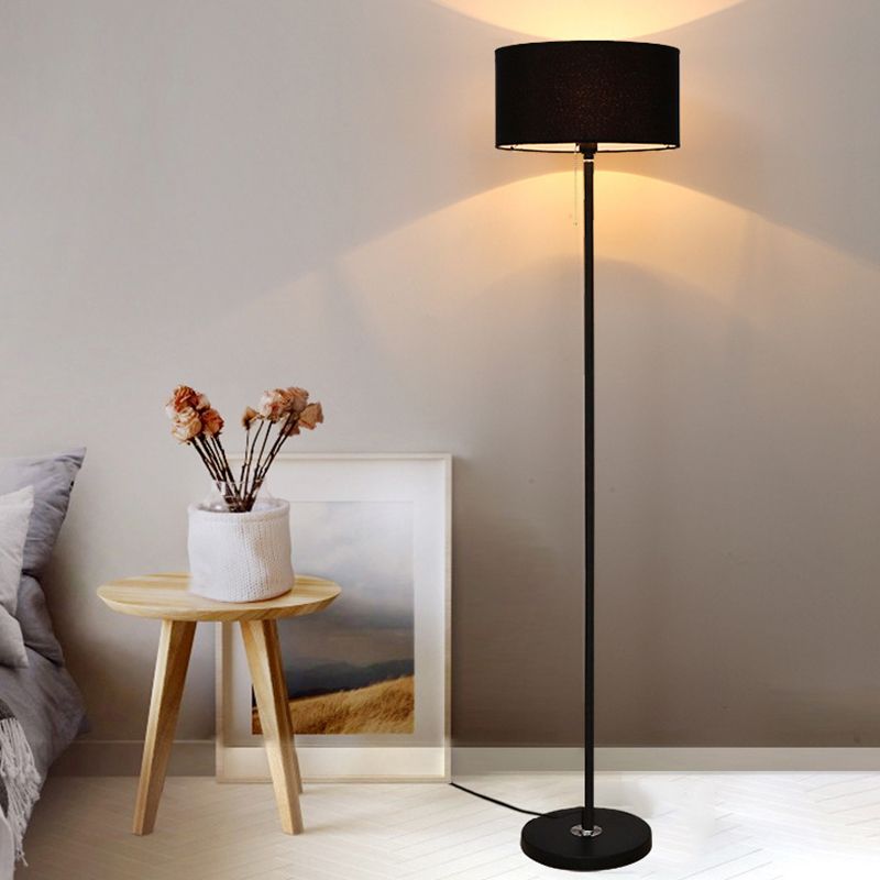 Tiffany Design LED Lampade da Terra Nero Metallo/Tessuto Salotto/Camera da Letto