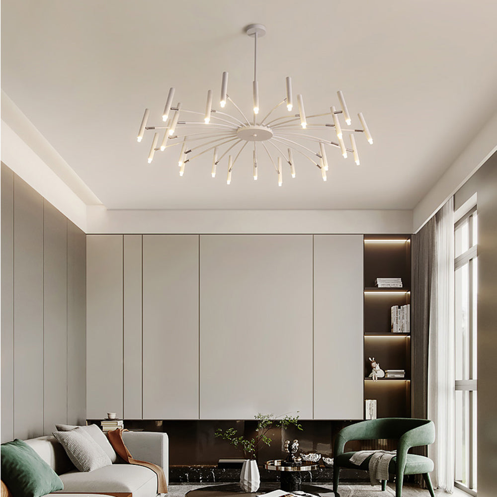 Arisha Moderno LED Urbano Lambada a Sospensione Bianco/Nero Metallo Soggiorno/Camera da Letto