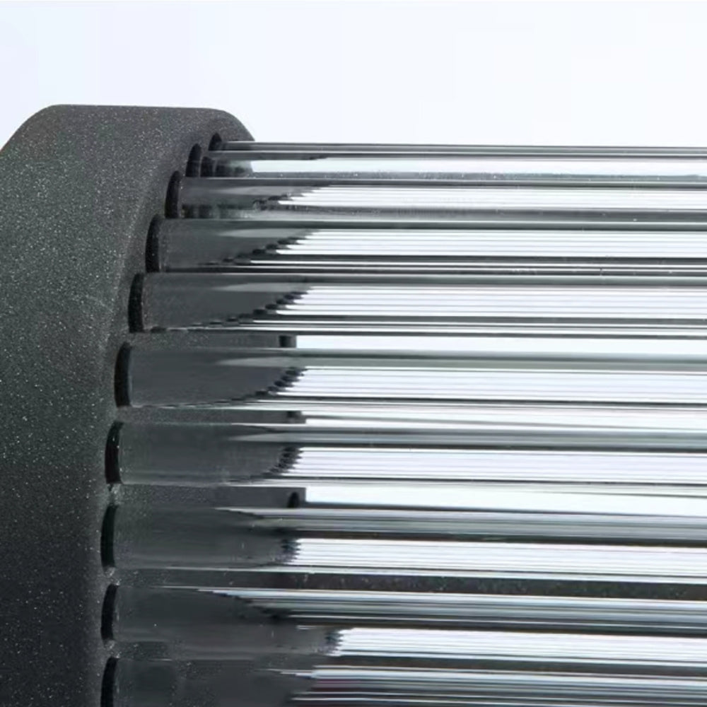 Ray Moderno Semi Cilindrico Metallo Vetro Applique da Esterno