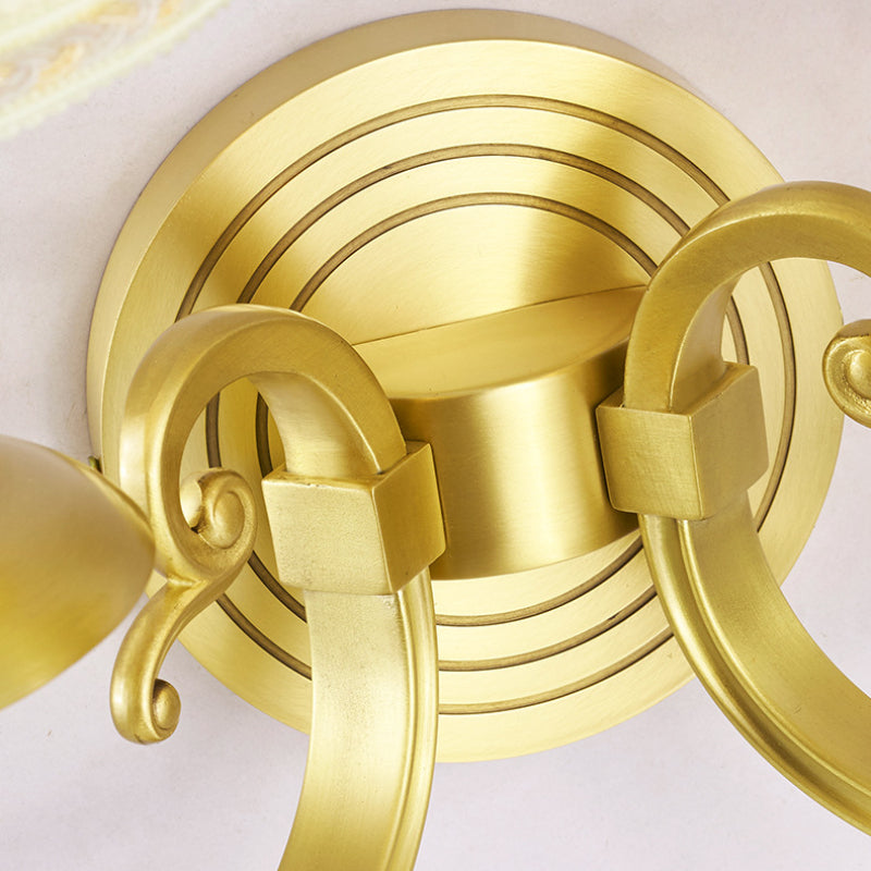 Silva Decorativo Applique Metallo Tessuto Soggiorno Camera da Letto