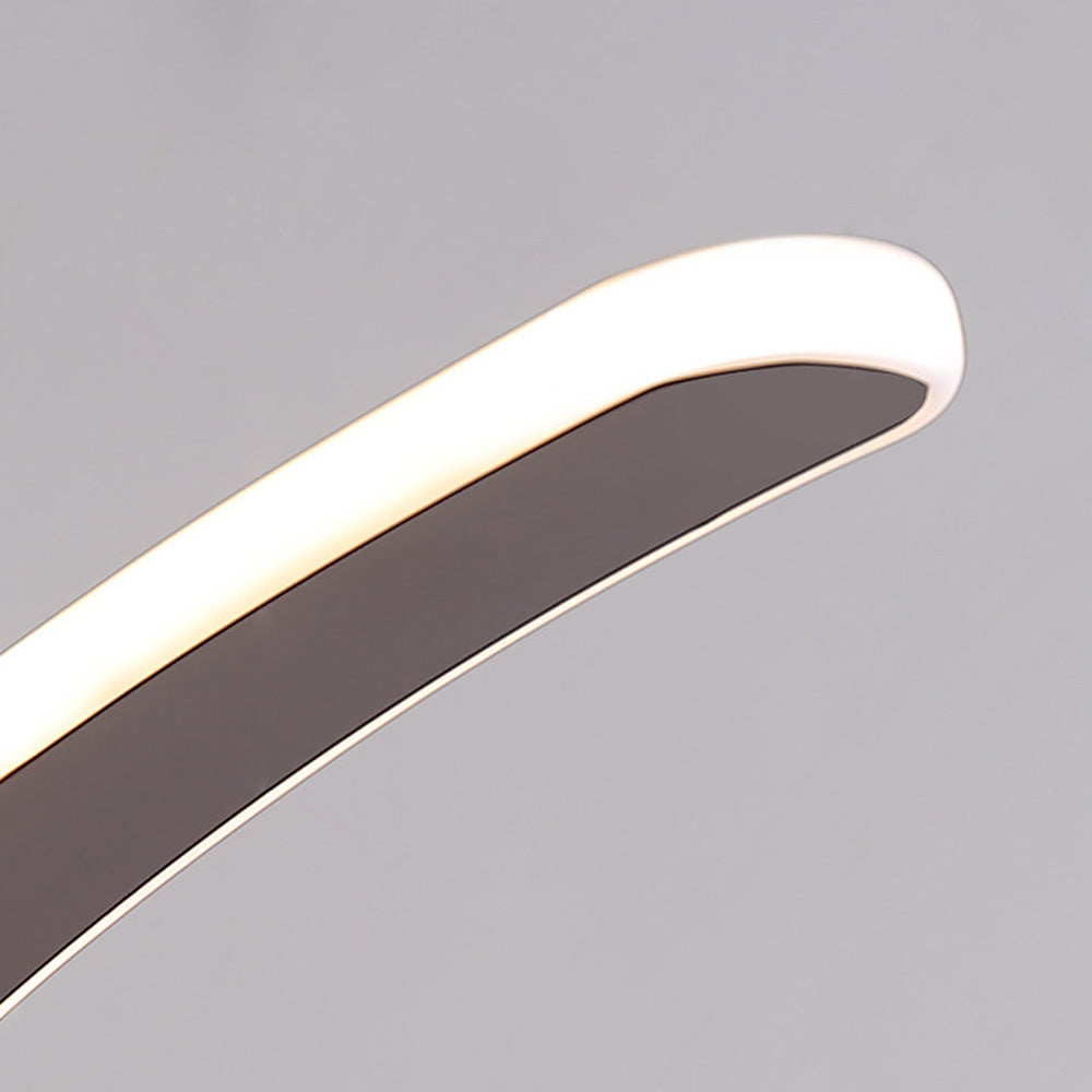 Arisha Lampada da Terra Regolabile Metallo/Silicone Bianco