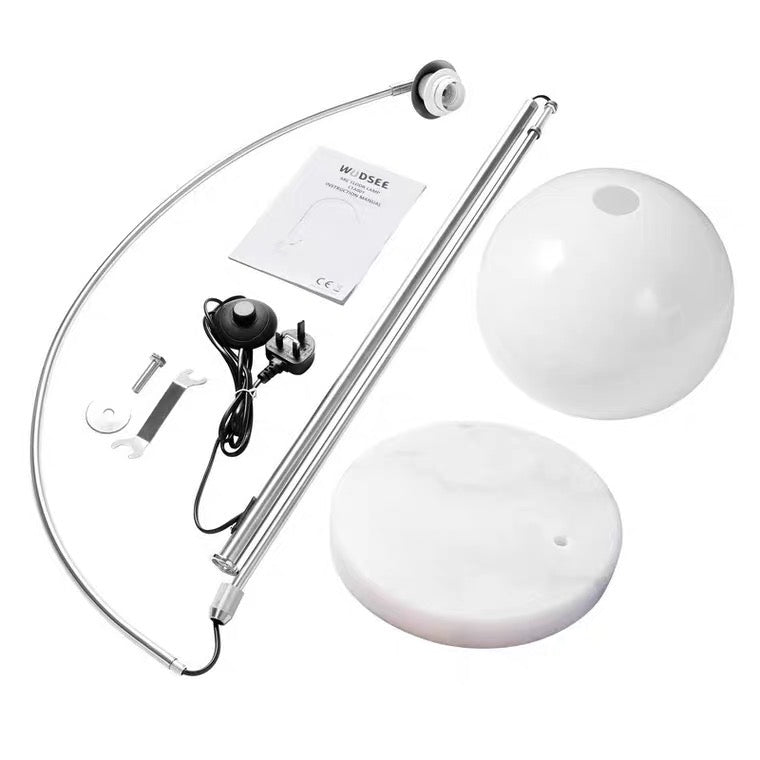 Mira Moderne LED Alto/Arco Lampade da Terra Arancio/Bianco
