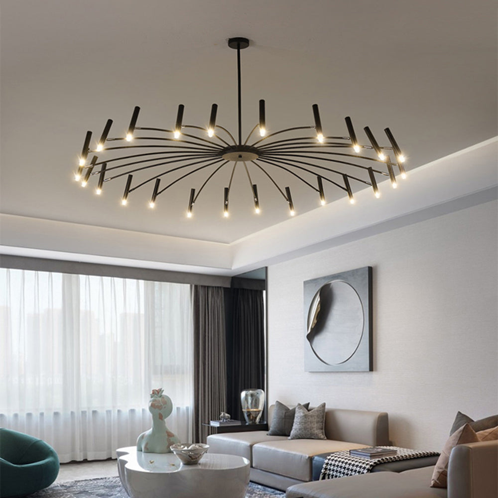 Arisha Moderno LED Urbano Lambada a Sospensione Bianco/Nero Metallo Soggiorno/Camera da Letto