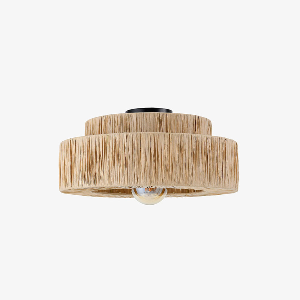 Ritta Design Rustico Boho LED Lampade a Sospensione Metallo Rattan Soggiorno/Camera da Letto