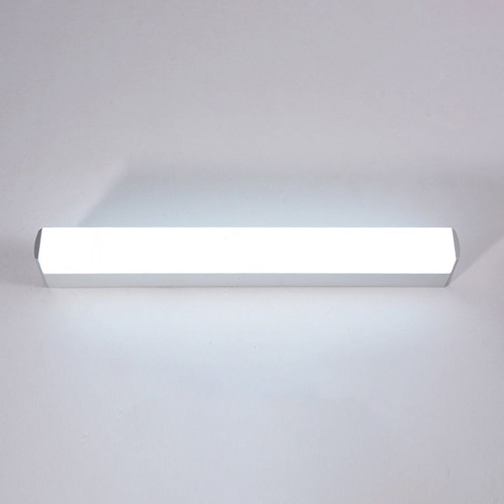 Arisha Moderno Rettangolare Minimalismo LED Applique Metallo Bagno Oro Specchio Bagno
