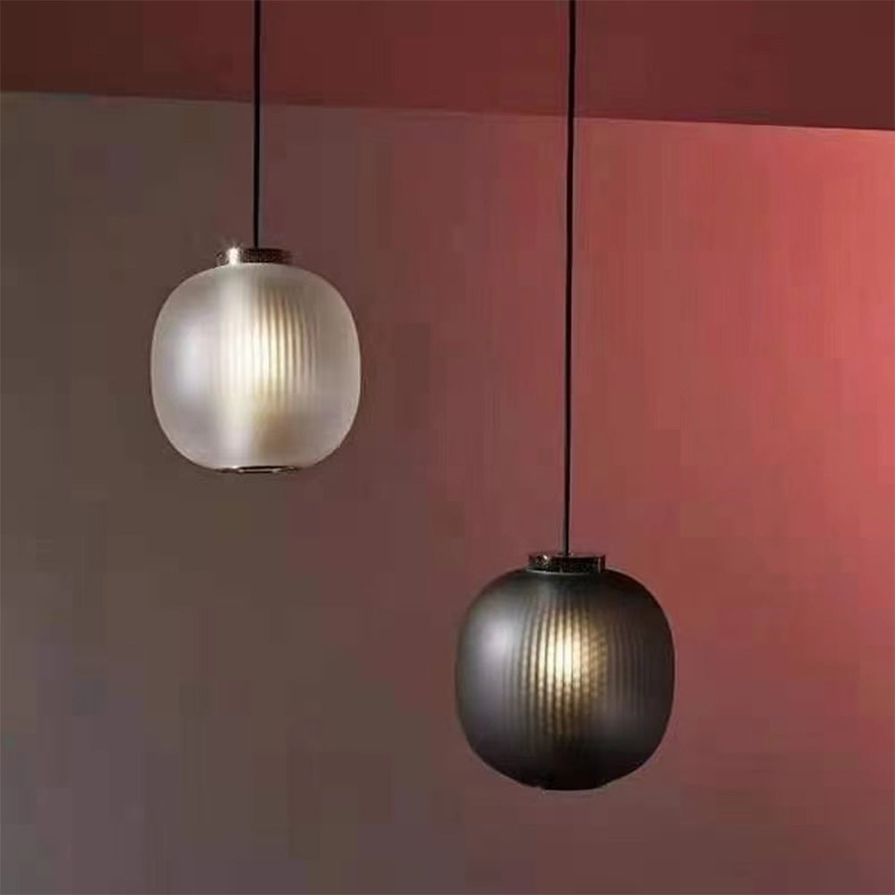 Valentina Moderno LED Lampada a Sospensione Metallo Cilindro Vetro Smerigliato Bianco/Grigio Soggiorno/Camera da Letto