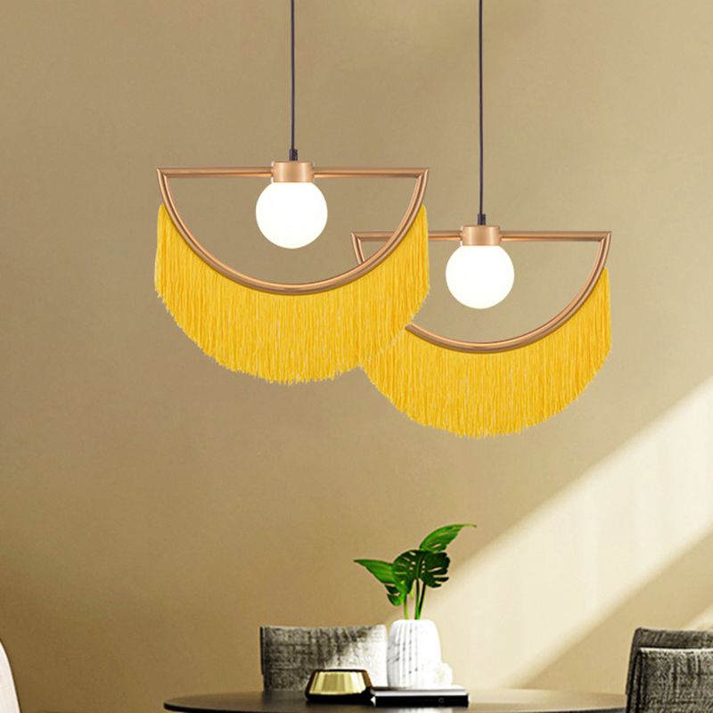 Arisha Retro Tessuto Frangia Lampade a Sospensione