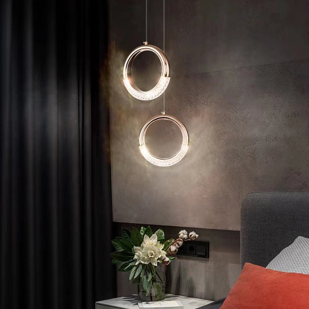Kristy Creativo Arte LED Lampade a Sospensione Metallo Bianco 4 Stile Soggiorno/Camera da Letto