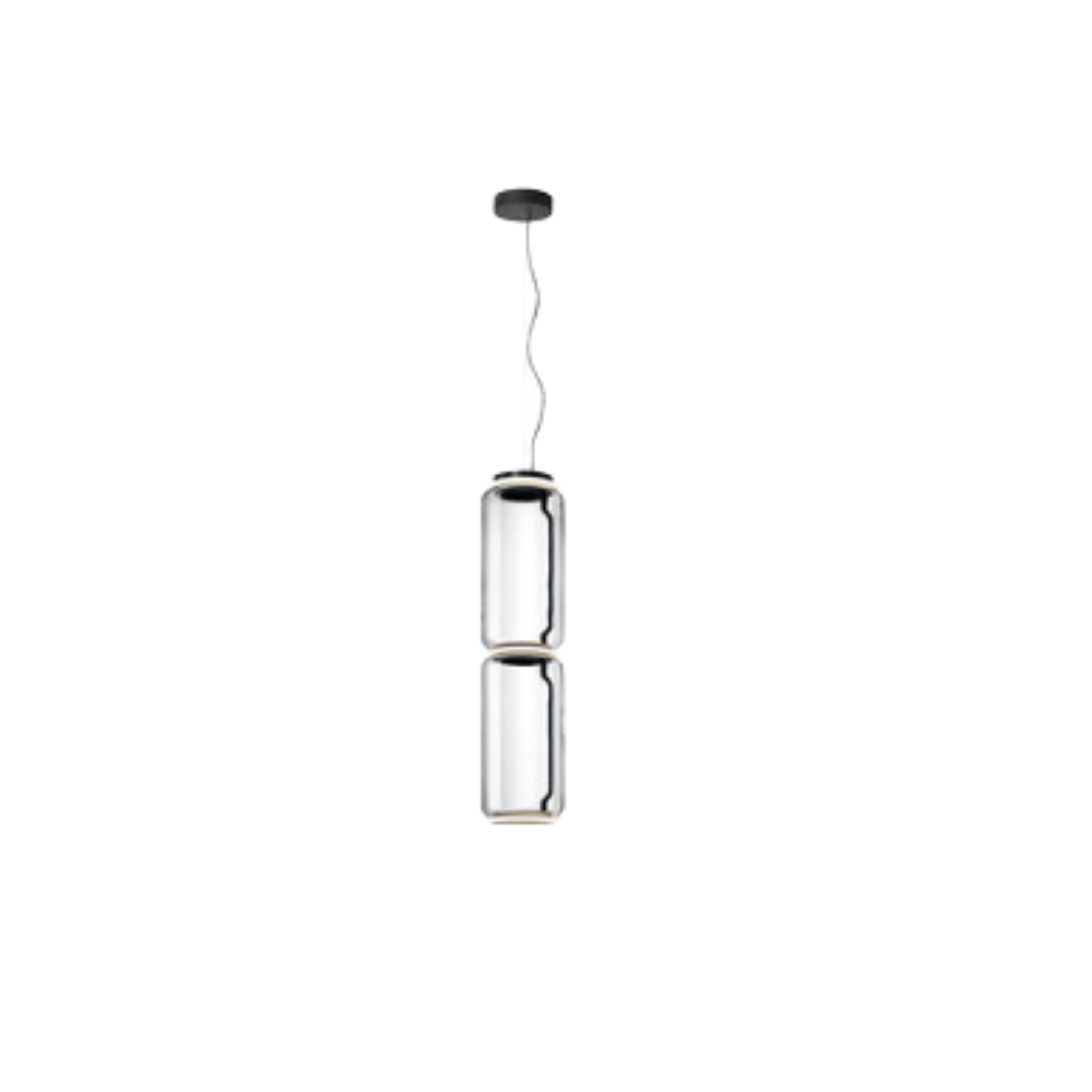 Valentina Minimalista LED Combinazione Lampade a Sospensione Metallo Vetro Nero Soggiorno/Camera da Letto
