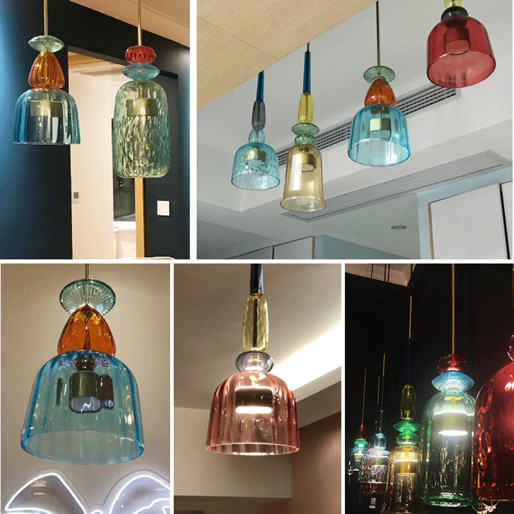 Valentina Moderno Bicchiere Lampade a Sospensione Colorato