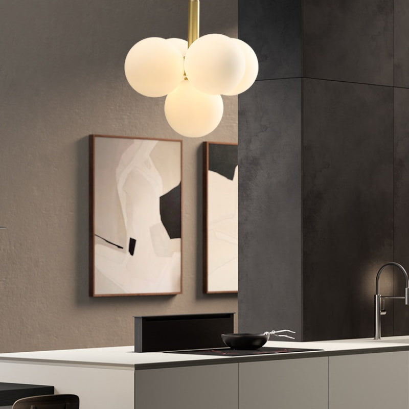 Valentina Nordico Metallo/Vetro Lux Lampadario Rame Camera da letto/Soggiorno/Sala da Pranzo