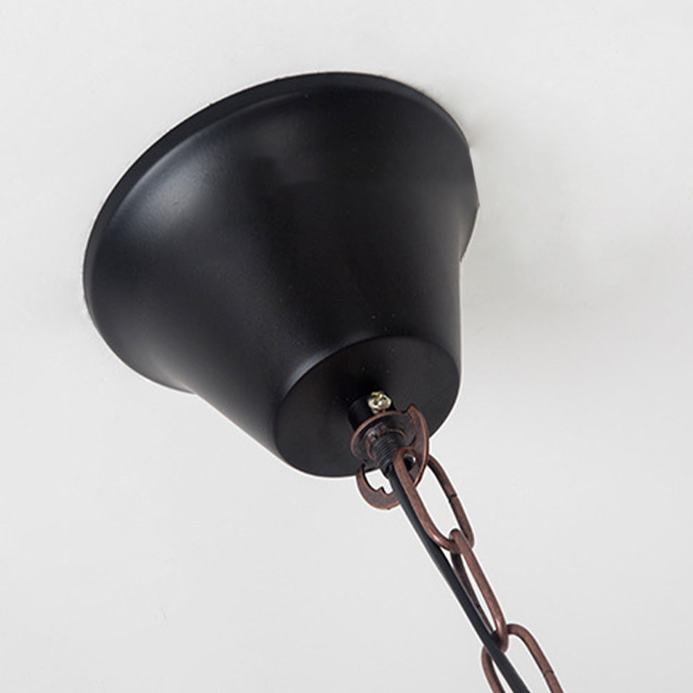 Epoch Lampade a Sospensione Vintage Moderno Rettangolare Metallo Legno