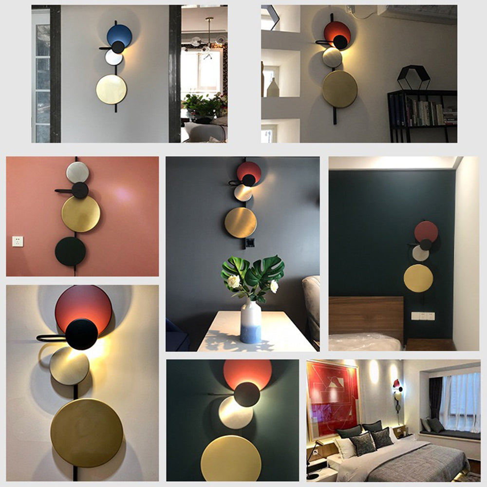 Arisha Moderne LED Applique S/L Rosa/Rosso/Verde/Blu Metallo Studio