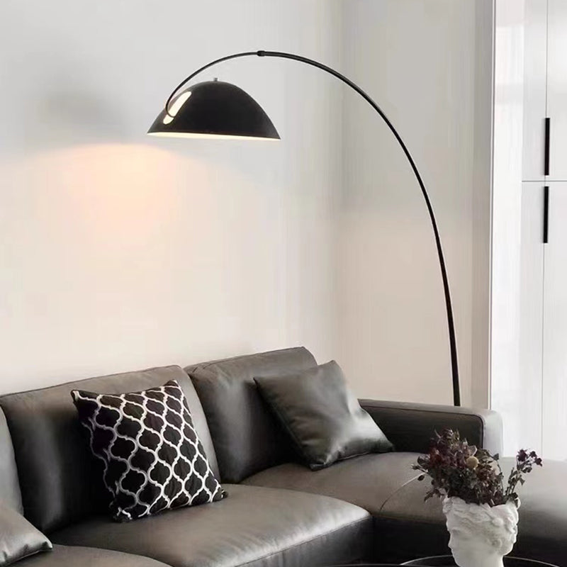 Avi Moderna LED Lampada da Terra Metallo Canna da Pesca Nero Soggiorno/Camera da Letto