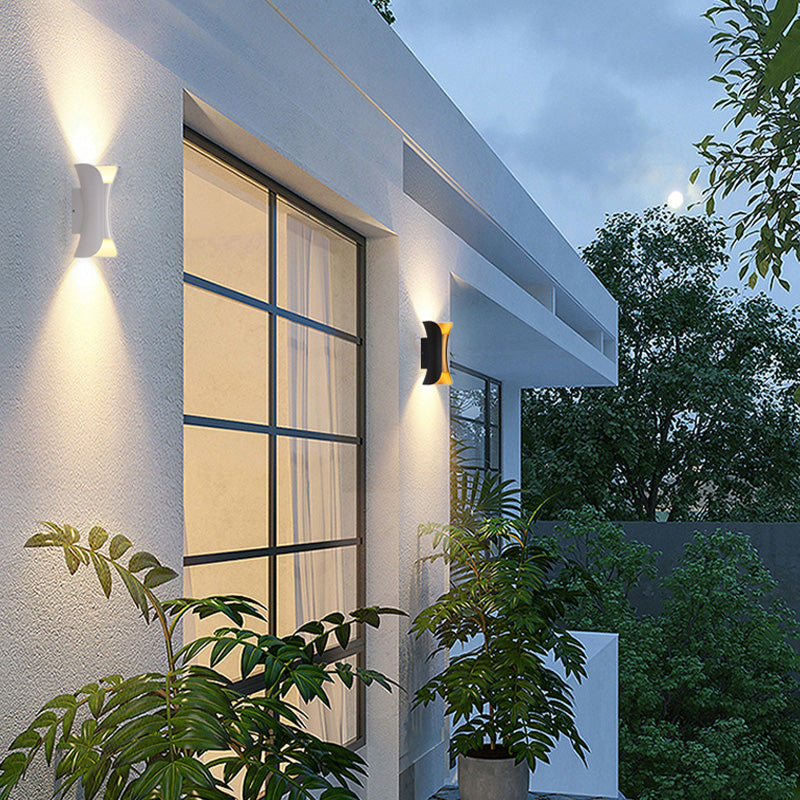 Ray Minimalismo LED Applique da Esterno Curva Montate Corridoio