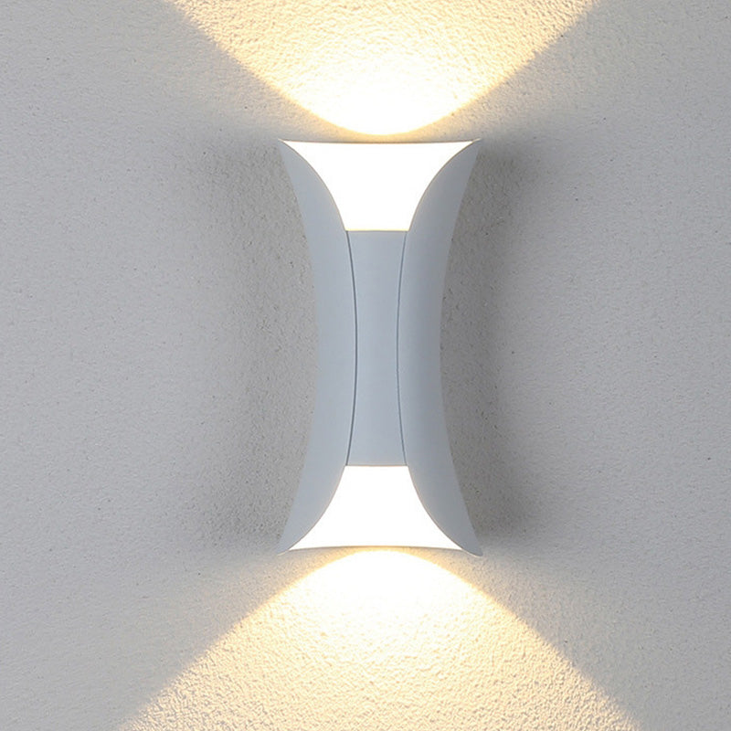 Ray Minimalismo LED Applique da Esterno Curva Montate Corridoio