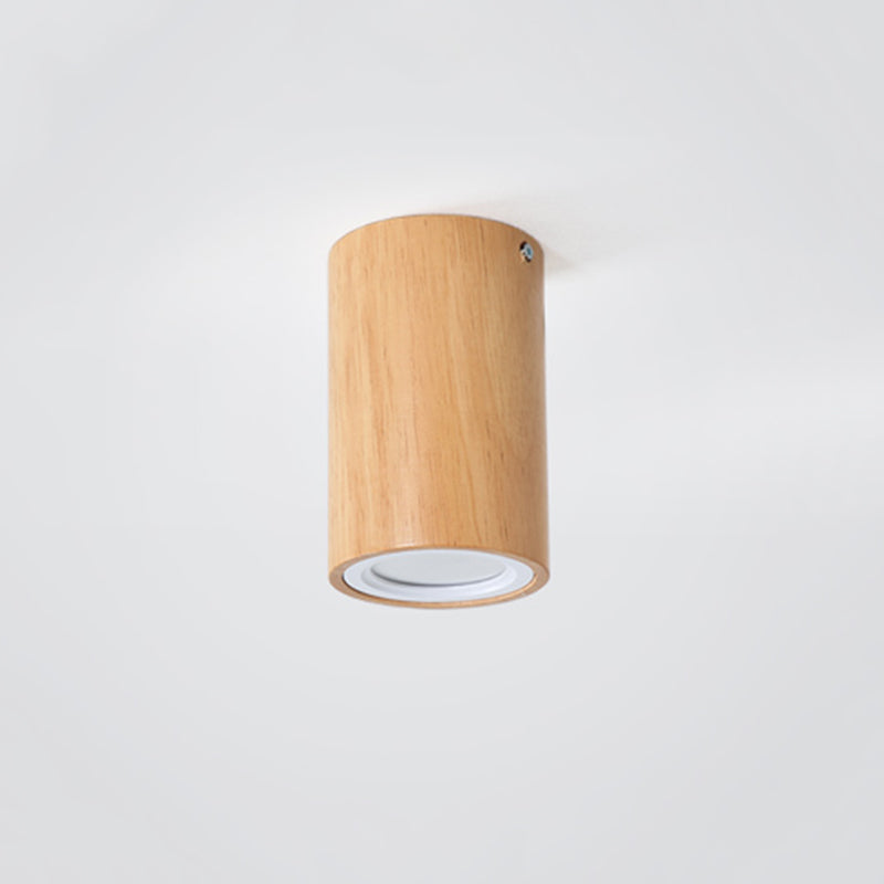 Muto Moderne LED Plafoniere Legno Corridoio/Balcone Cilindrica