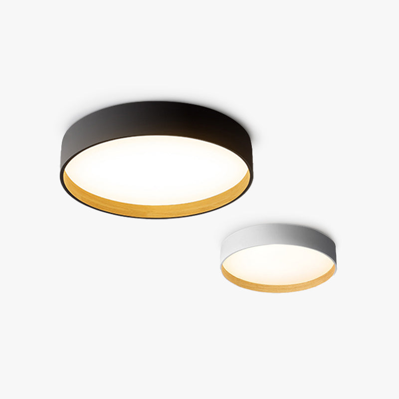 Arisha Moderne LED Plafoniere Metallo Bianca/Grigia/Nera Rotonda