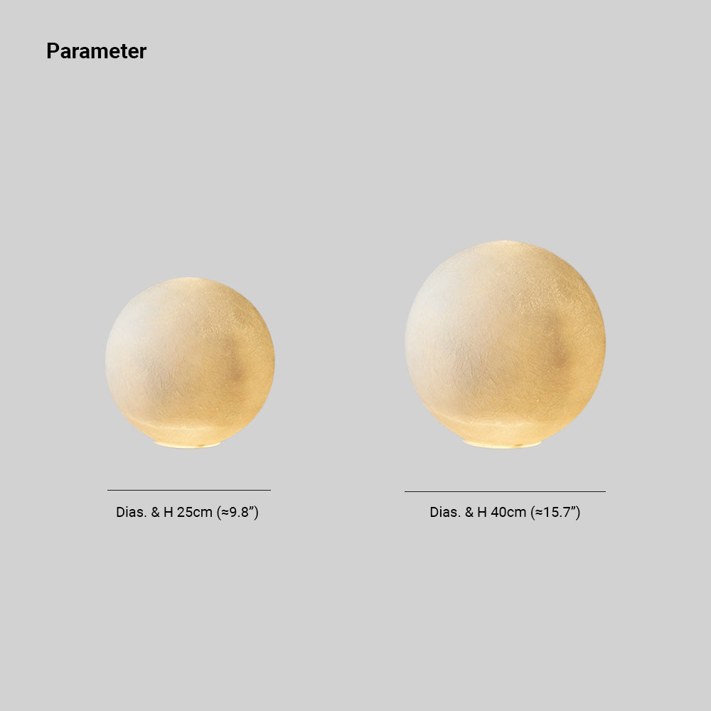 Aria Moderne LED Lampada da Terra Moon Resina Bianco Soggiorno