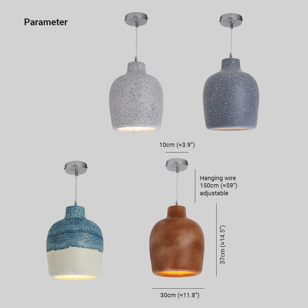 Avi Design Barattolo Resina Lampade a Sospensione Colorato