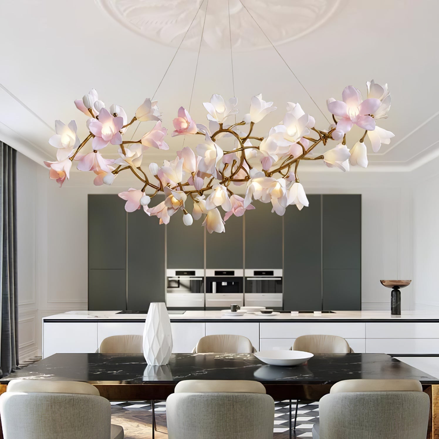 Circular Blossom Chandelier - Blowlighting
