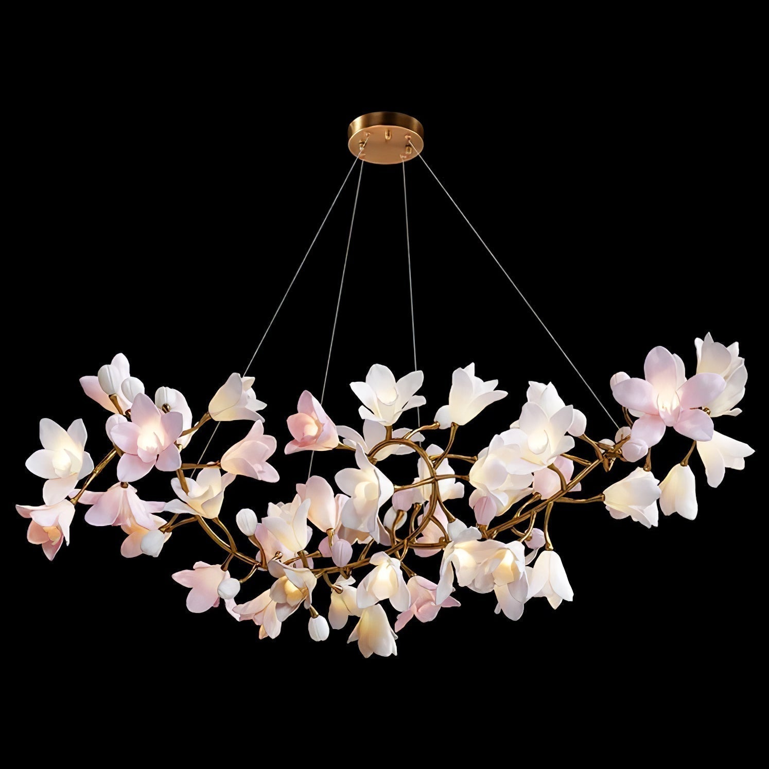 Circular Blossom Chandelier - Blowlighting