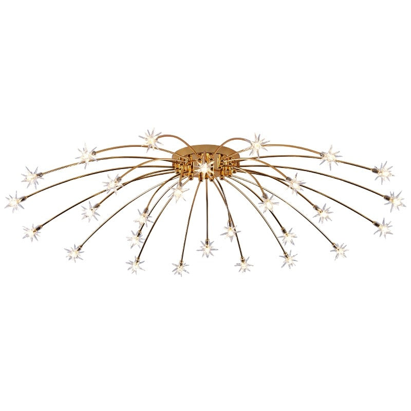 Arisha Art Deco Starry Plafoniere ad incasso Metallo Vetro Cucina