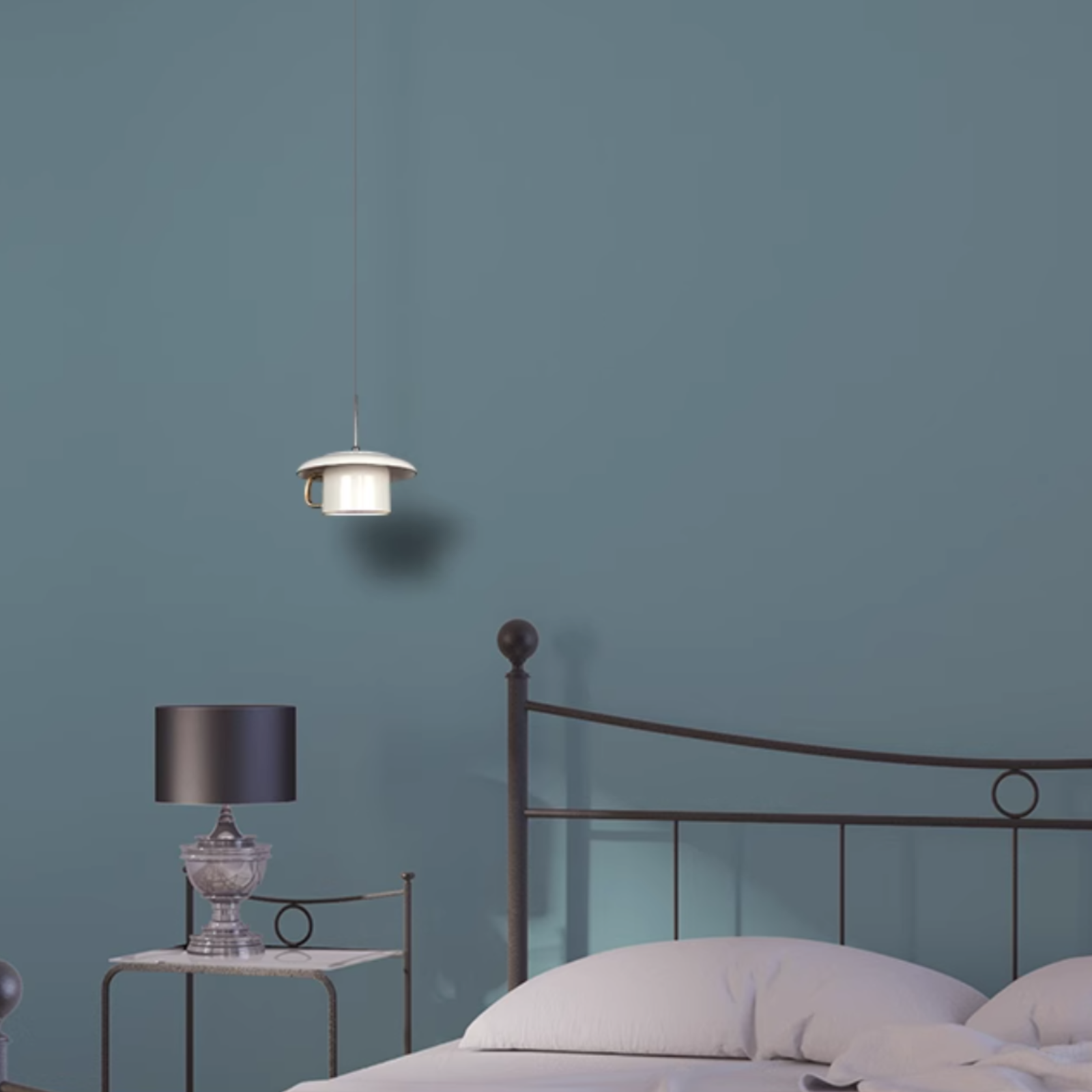 Valentina Urbano Tazza Ceramica LED Lampade a Sospensione Soggiorno