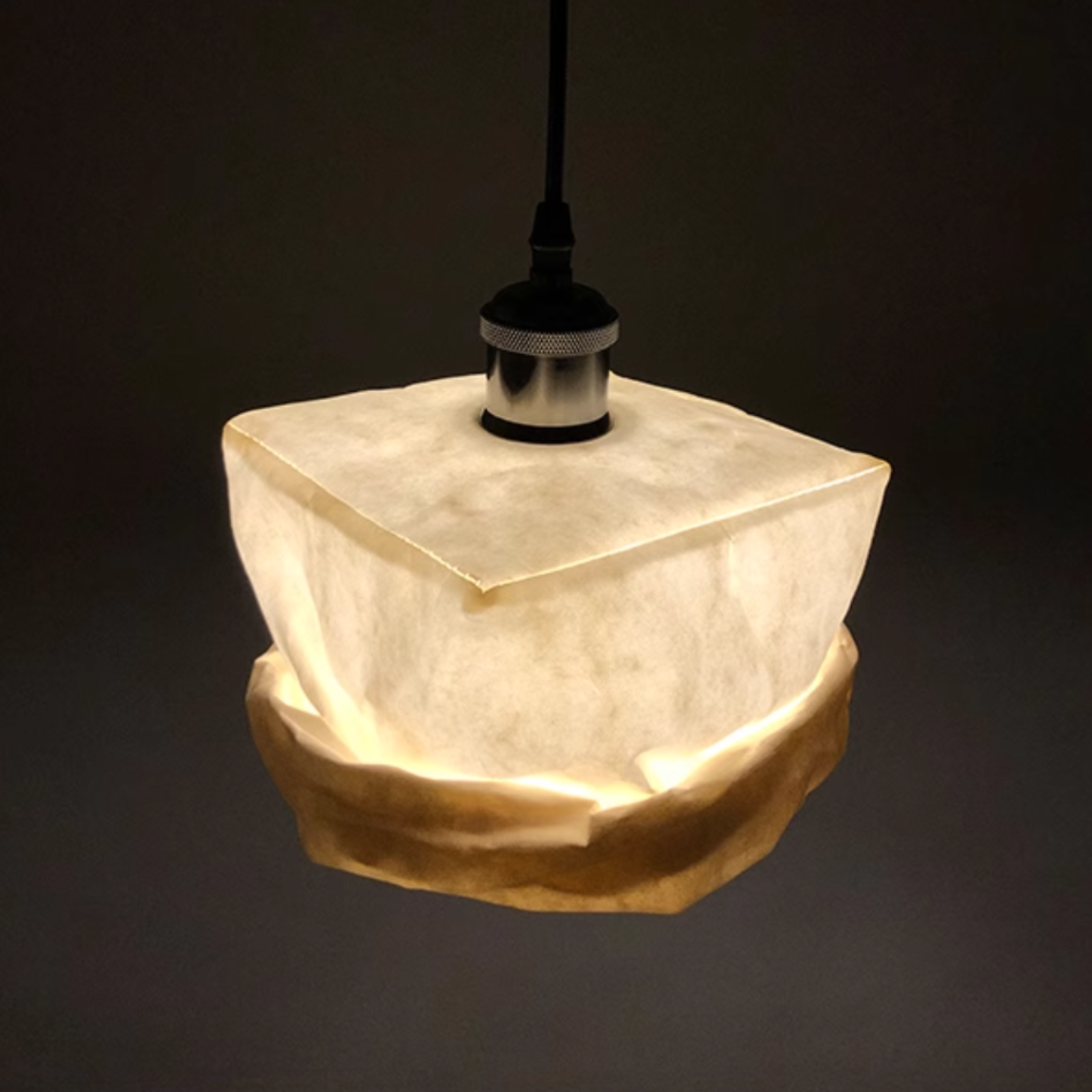 Valentina Vintage Tazza Metallo Carta LED Lampade a Sospensione Soggiorno