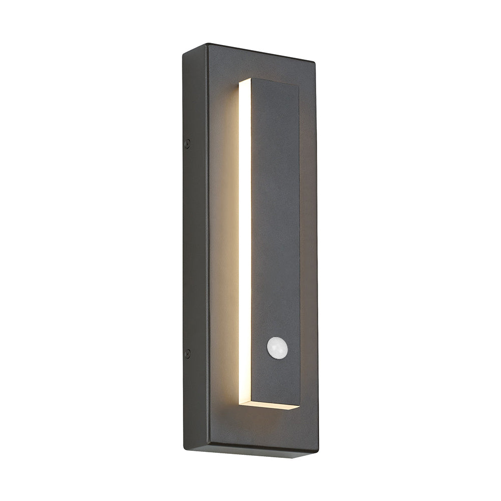 Ray Moderna LED Applique da Esterni Metallo Grigio Scuro/Bronzo Quadrato Corridoio/Giardino