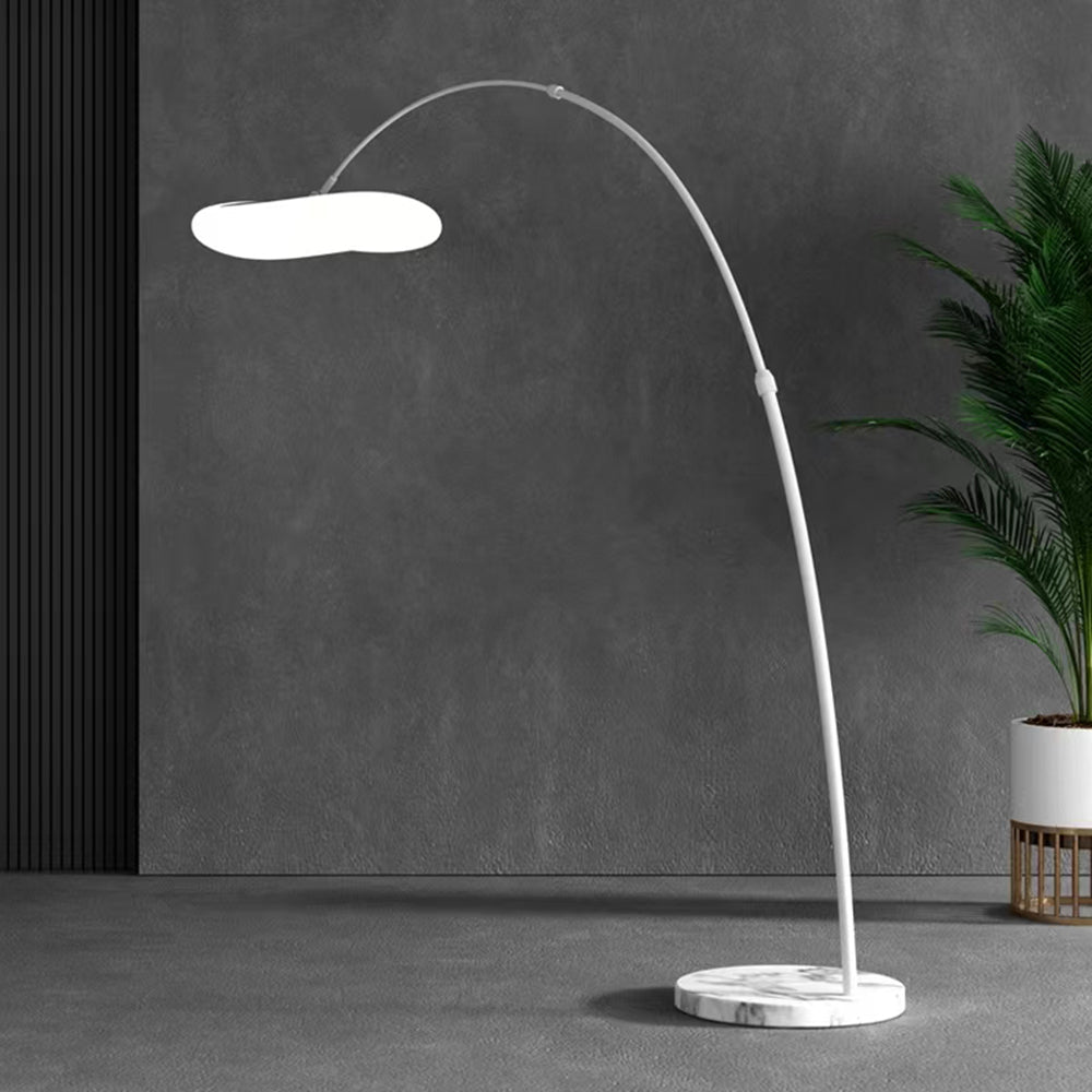 Arisha Design LED Lampada da Terra Metallo Bianco/Nero Soggiorno