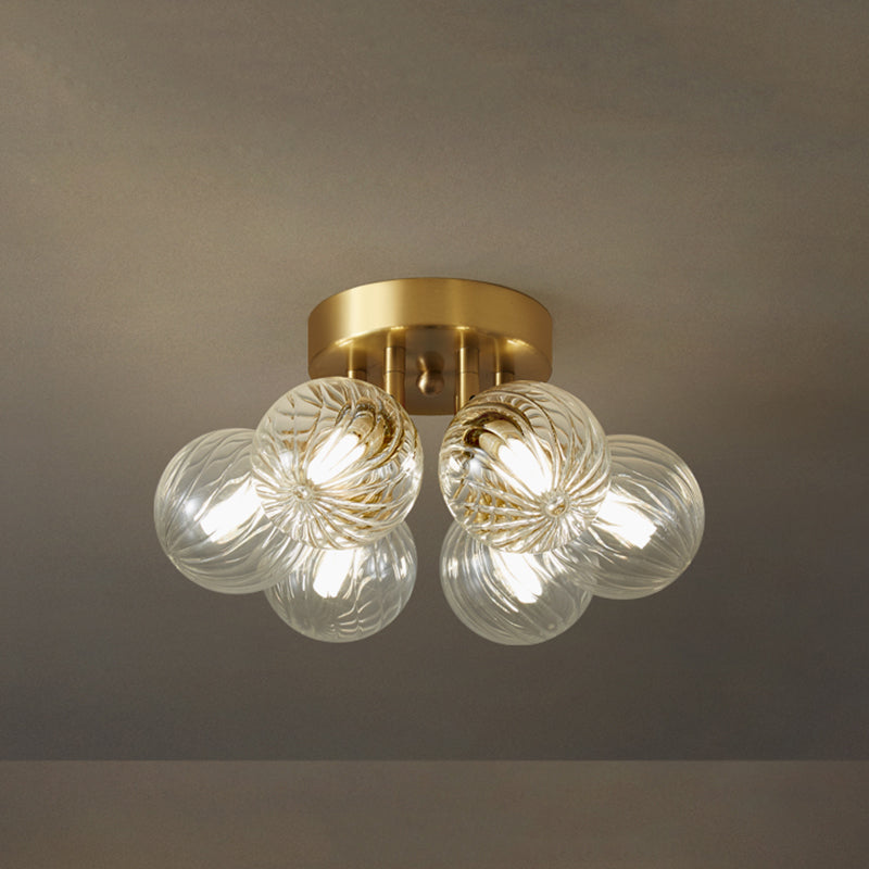 Valentina Moderno LED Nordico Plafoniere Metallo Vetro Trasparente Soggiorno/Camera da Letto