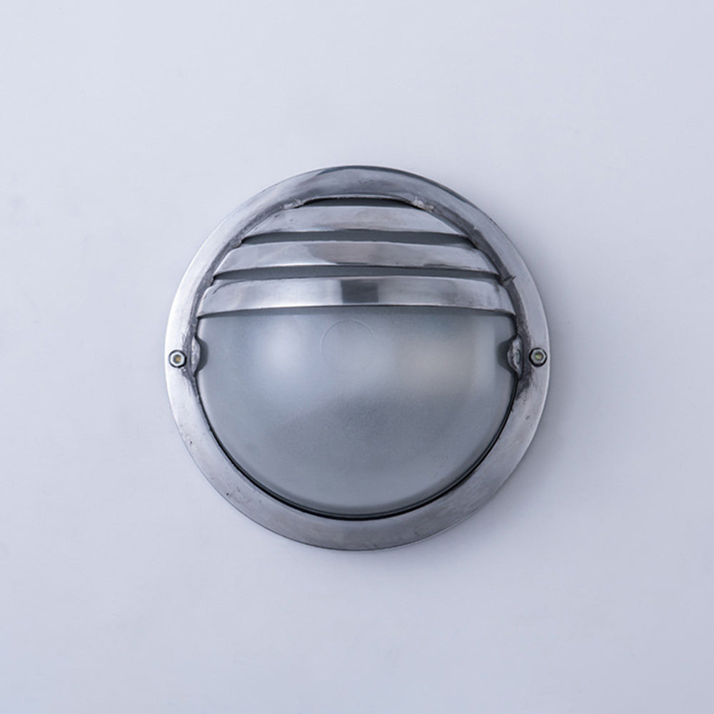 Ray Moderna PC/Vetro Applique Esterno Argento Cortile/Balcone