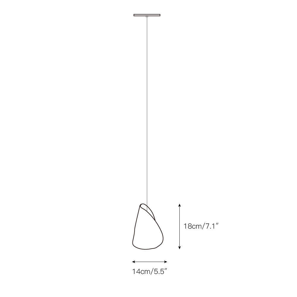 Ulfuvye Porcelain Ceramics Pendant Lamp - Lamp Copper