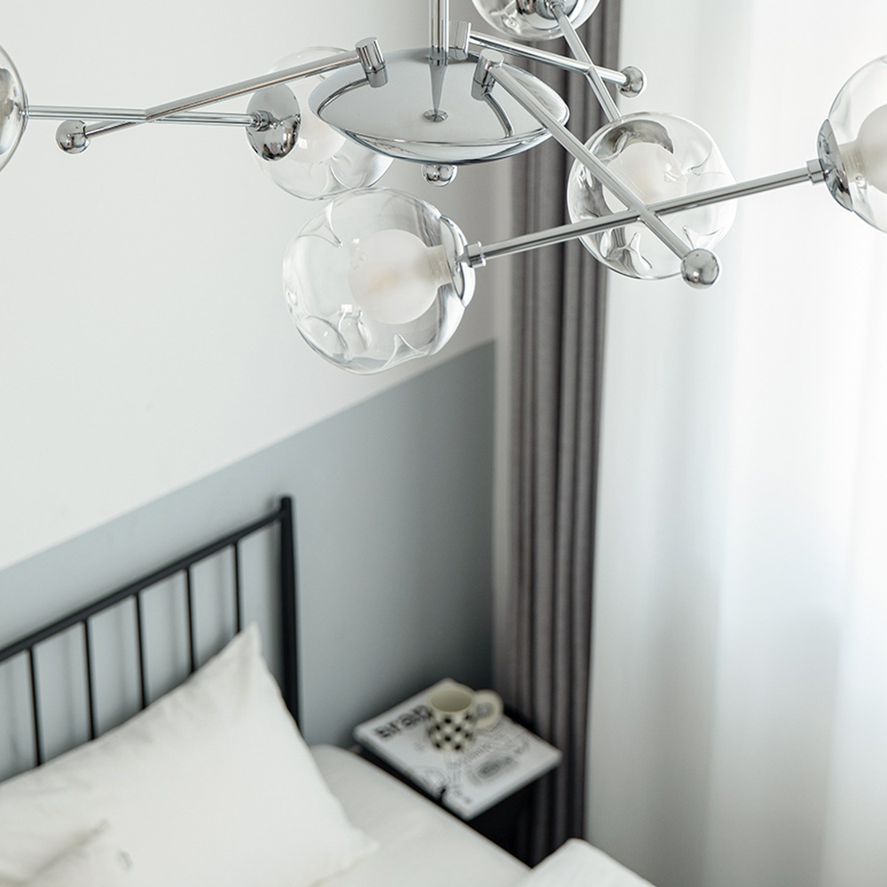 Valentina Nordico Bauhaus Lampadari Metallo Vetro Soggiorno