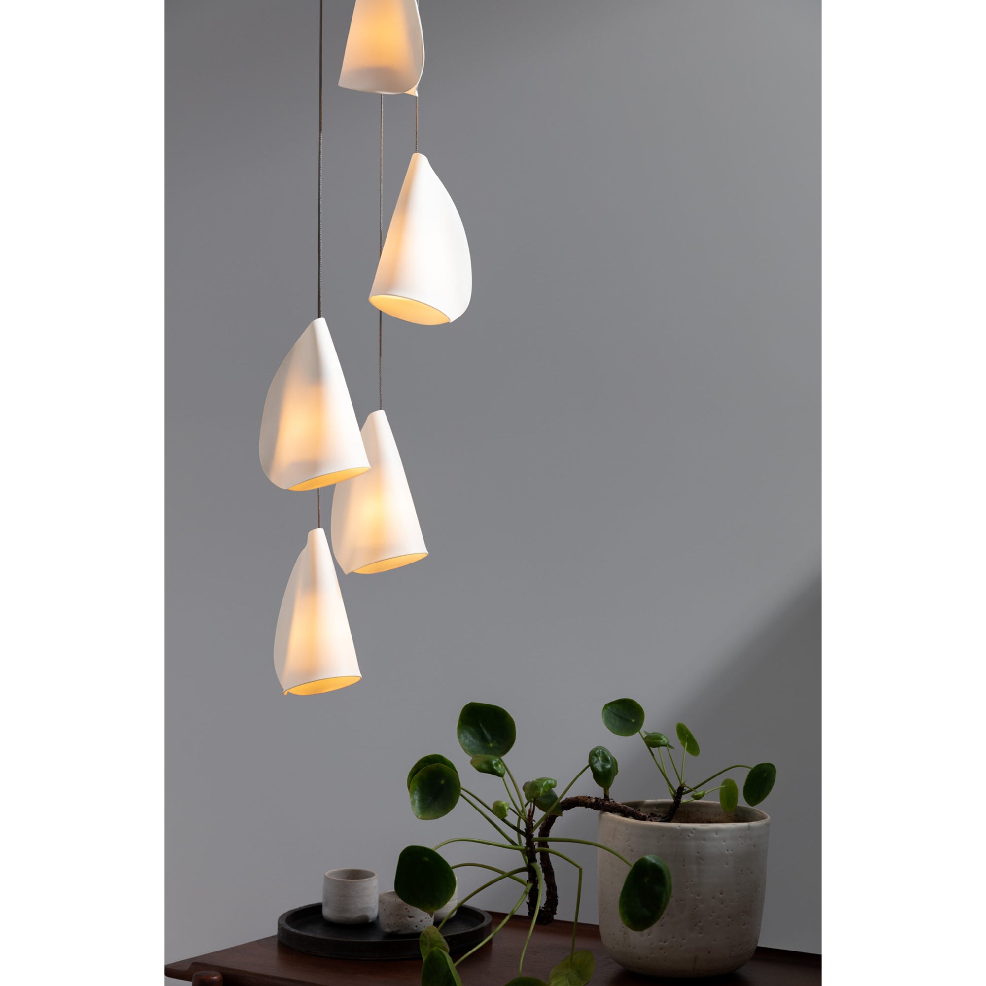 Ulfuvye Porcelain Ceramics Pendant Lamp - Lamp Copper