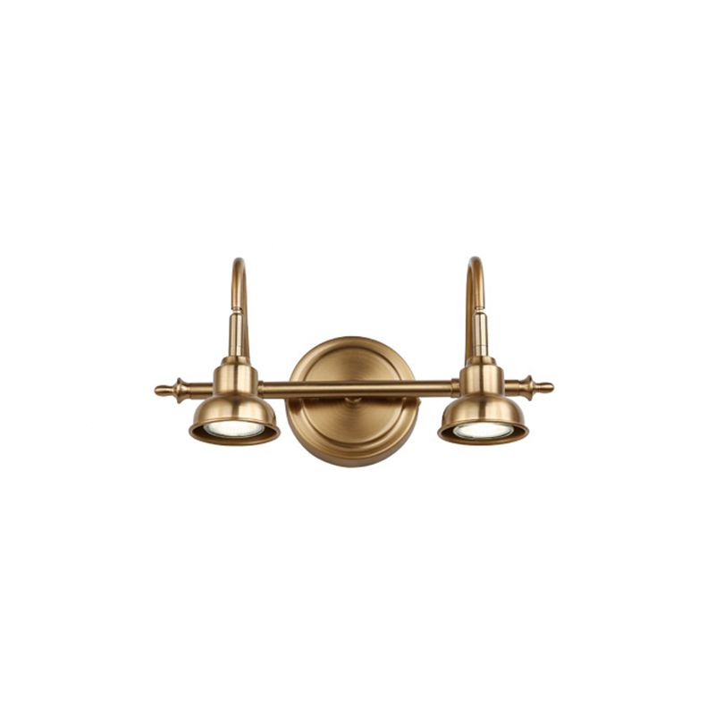 Tiffany Vintage LED Rotondo Arco Applique Oro Metallo Soggiorno/Camera da Letto